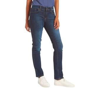 Mott & Bow Womens Slim Fit Boyfriend Jeans Medium Wash Size 27x32 Stretch Denim